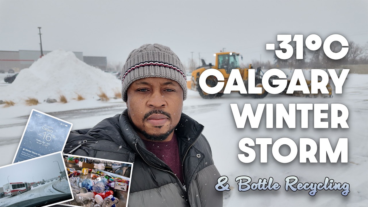 We got hit with a winter storm in Calgary Alberta 