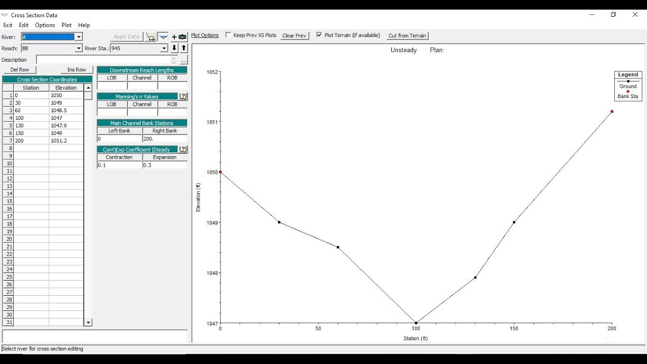 How to Enter River Cross Sections in HEC-RAS Part-1 | Steady Flow Analysis | Geometric Data