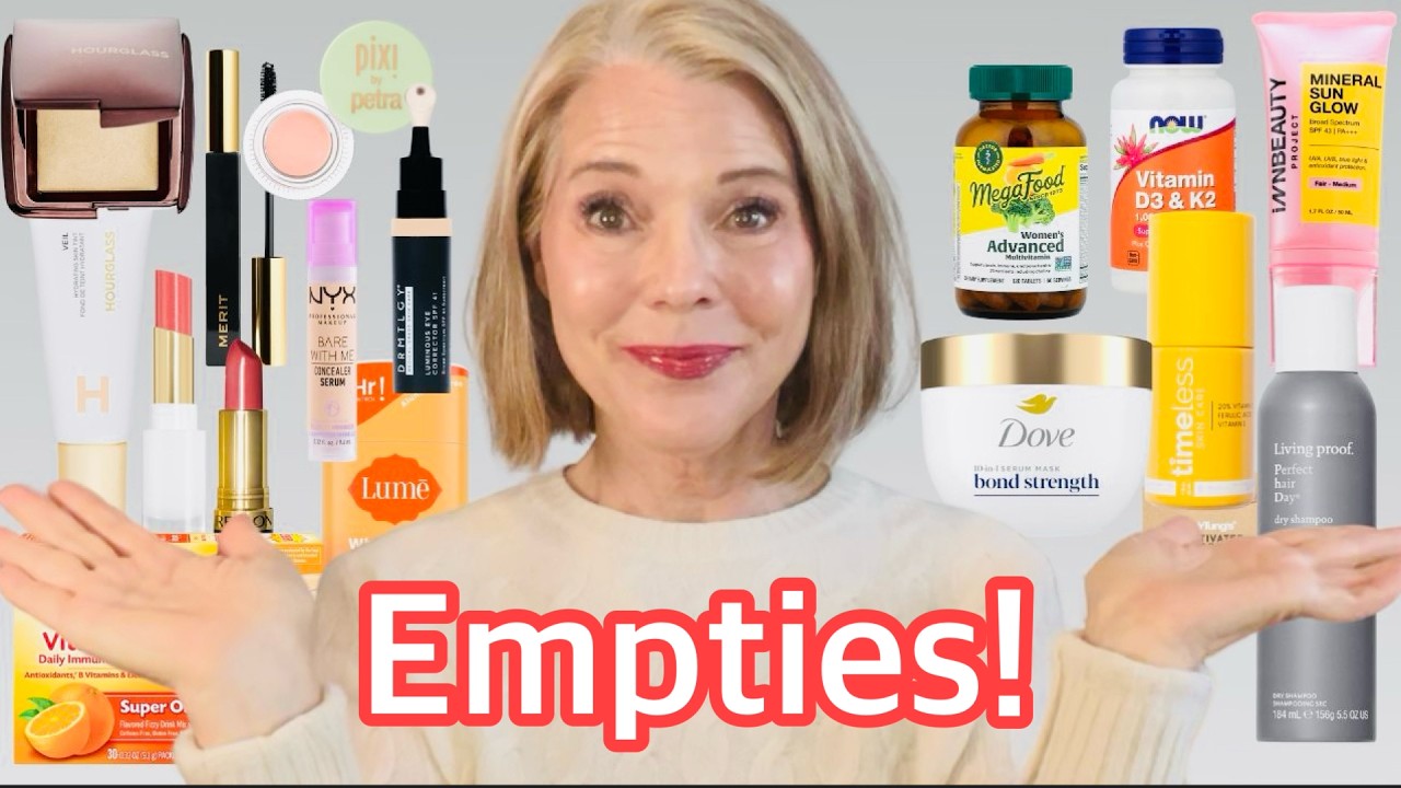 Beauty Empties!  Mostly Makeup (and a couple of fails) | Over 60 Beauty