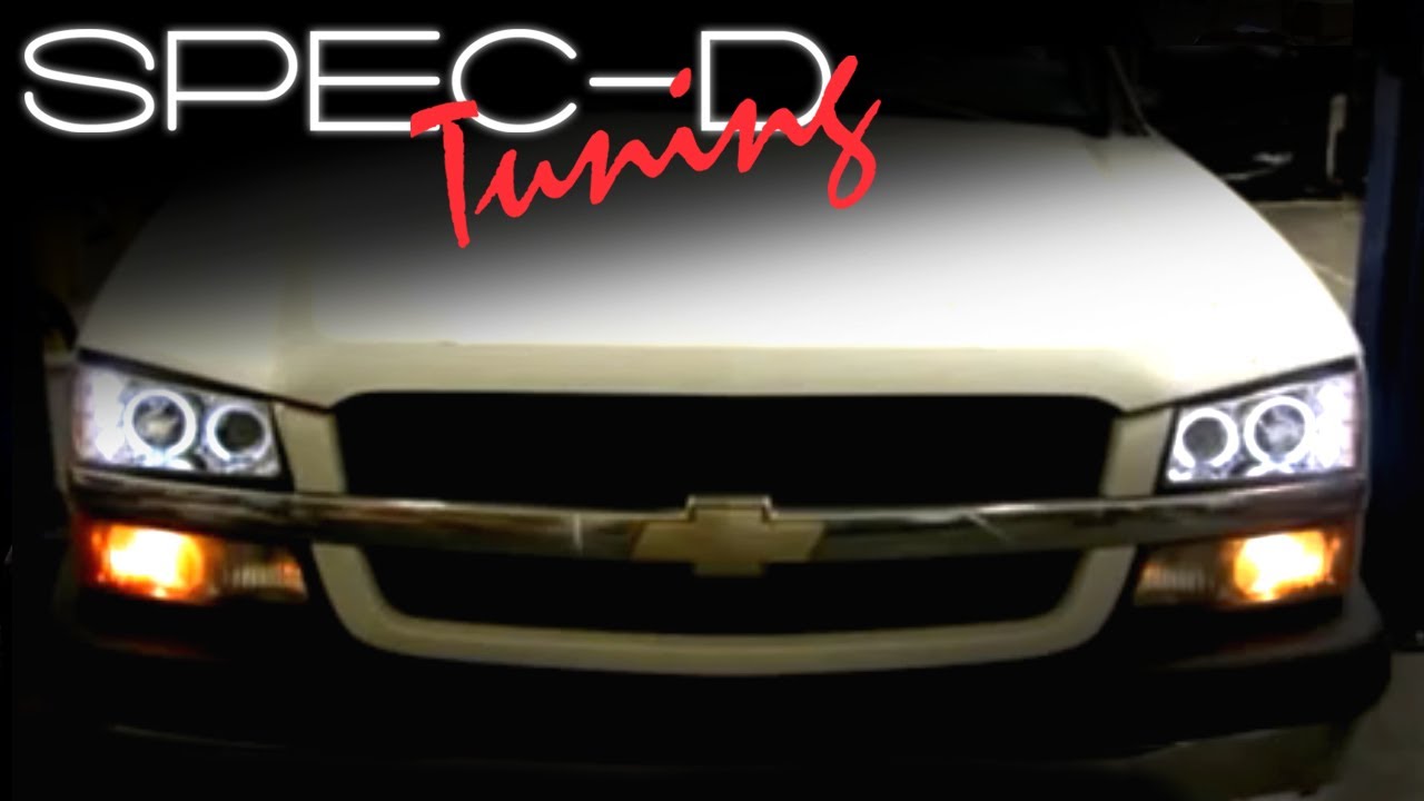 SPECDTUNING INSTALLATION VIDEO: 2003-2006 CHEVY SILVERADO HEAD LIGHTS / PROJECTOR HEAD LIGHTS