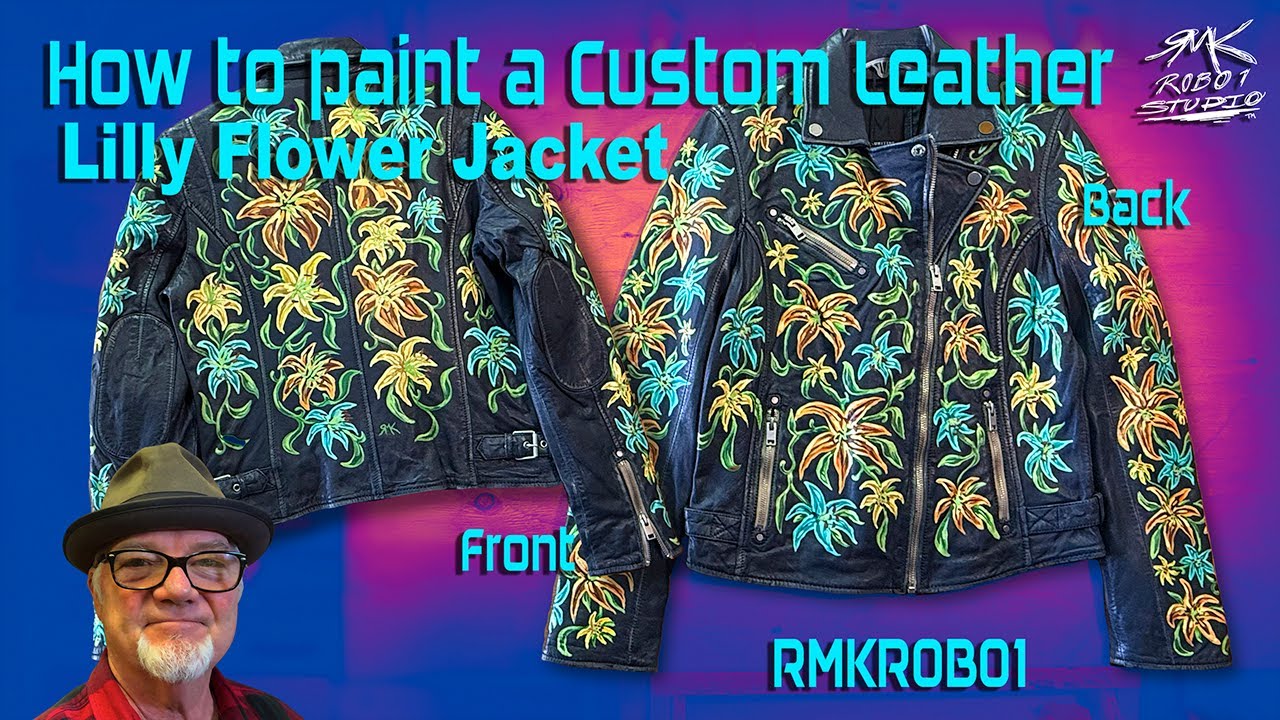 How to Paint Custom Lilly Flower Jacket #93