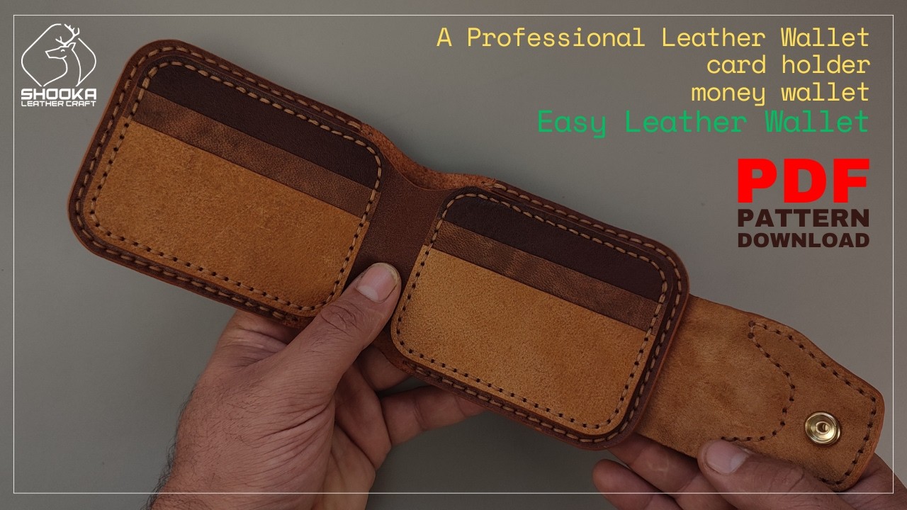 How to create a professional looking leather wallet?