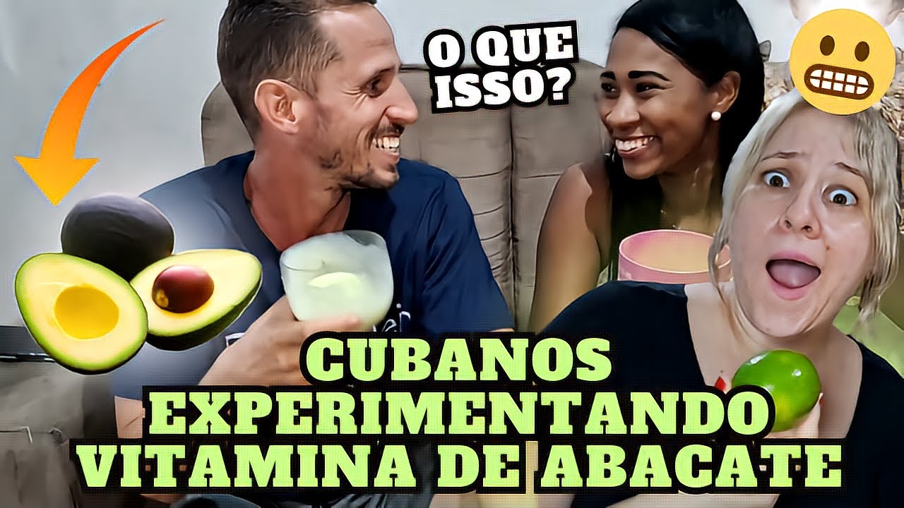 Cubanos EXPERIMENTANDO pela primeira vez a VITAMINA DE ABACATE no BRASIL 😵‍💫.Isso é bem ESQUISITO?