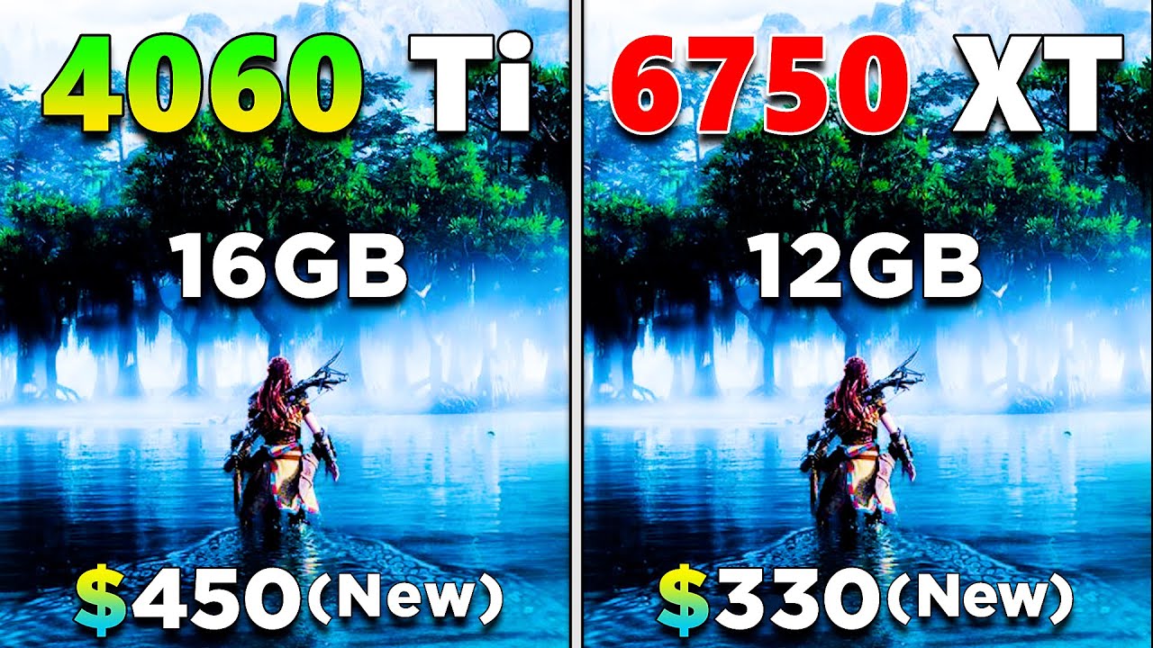 RTX 4060 Ti 16GB vs RX 6750 XT 12GB | PC Gameplay Benchmark Tested