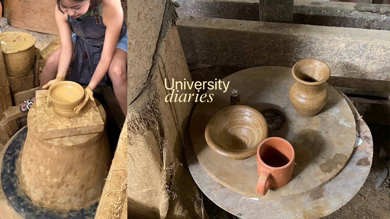 College diaries &bull; Pottery Workshop as a Class, Field trip and beach 🏺🌊🌿