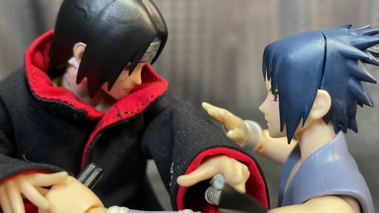 NARUTO stop motion sasuke vs itach サスケｖｓイタチ