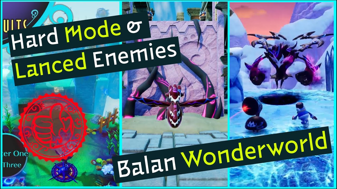 Balan Wonderworld - Hard/Challenge Mode and Lanced Enemies (Trophies/Achievements)
