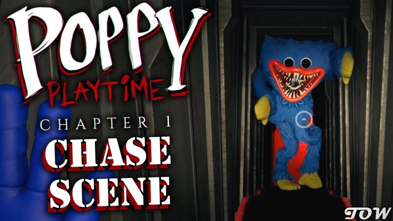Poppy playtime huggy wuggy chase 