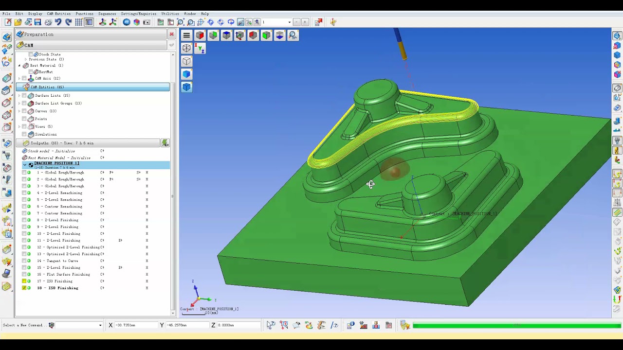 WorkNC：ISO Finishing #16