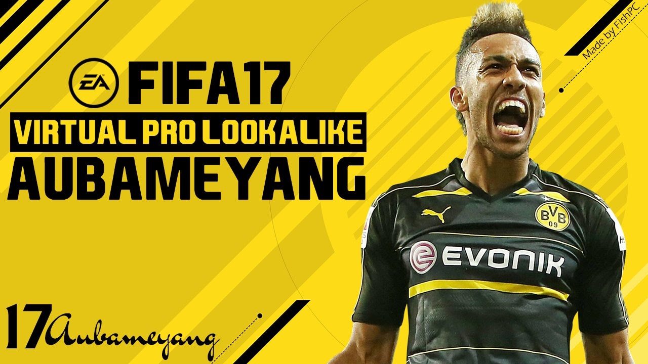 FIFA 17 | VIRTUAL PRO LOOKALIKE TUTORIAL - PIERRE-EMERICK AUBAMEYANG