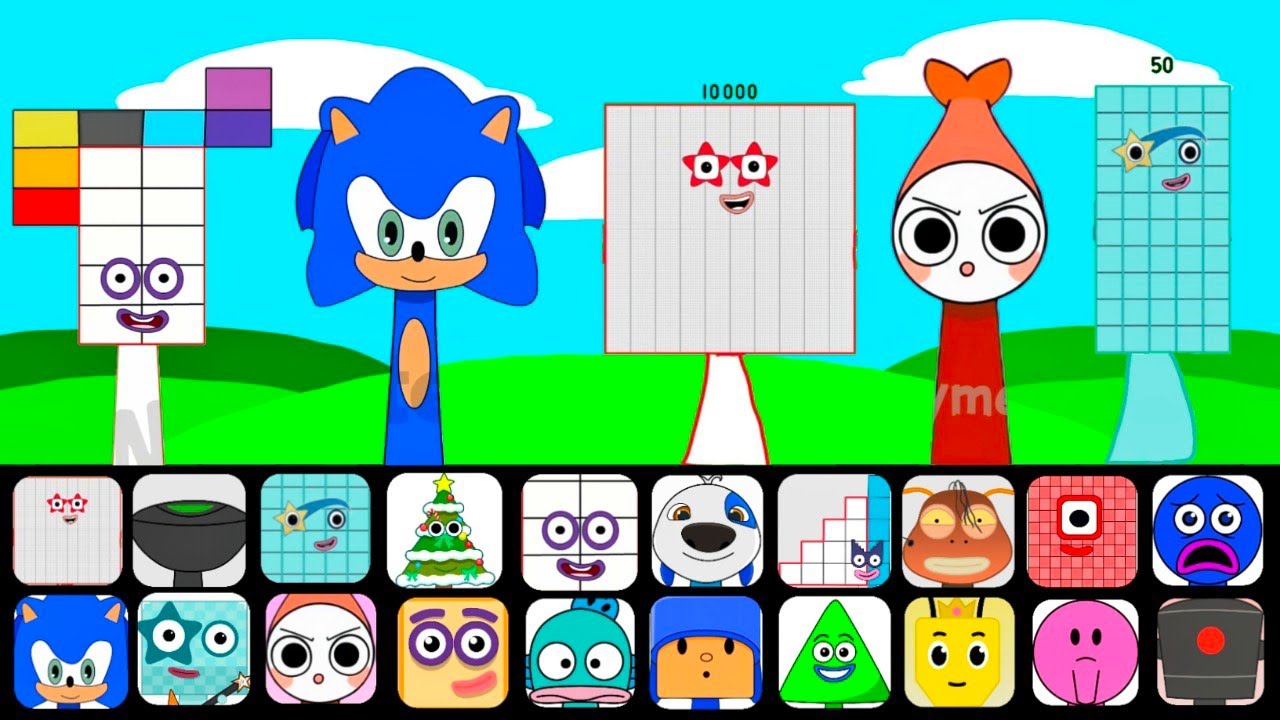 🔥 NEW Sprunki OCs Characters – Seventeen (from Numberblocks), Sonic, Ten Thousand, Shrimpo, Fifty