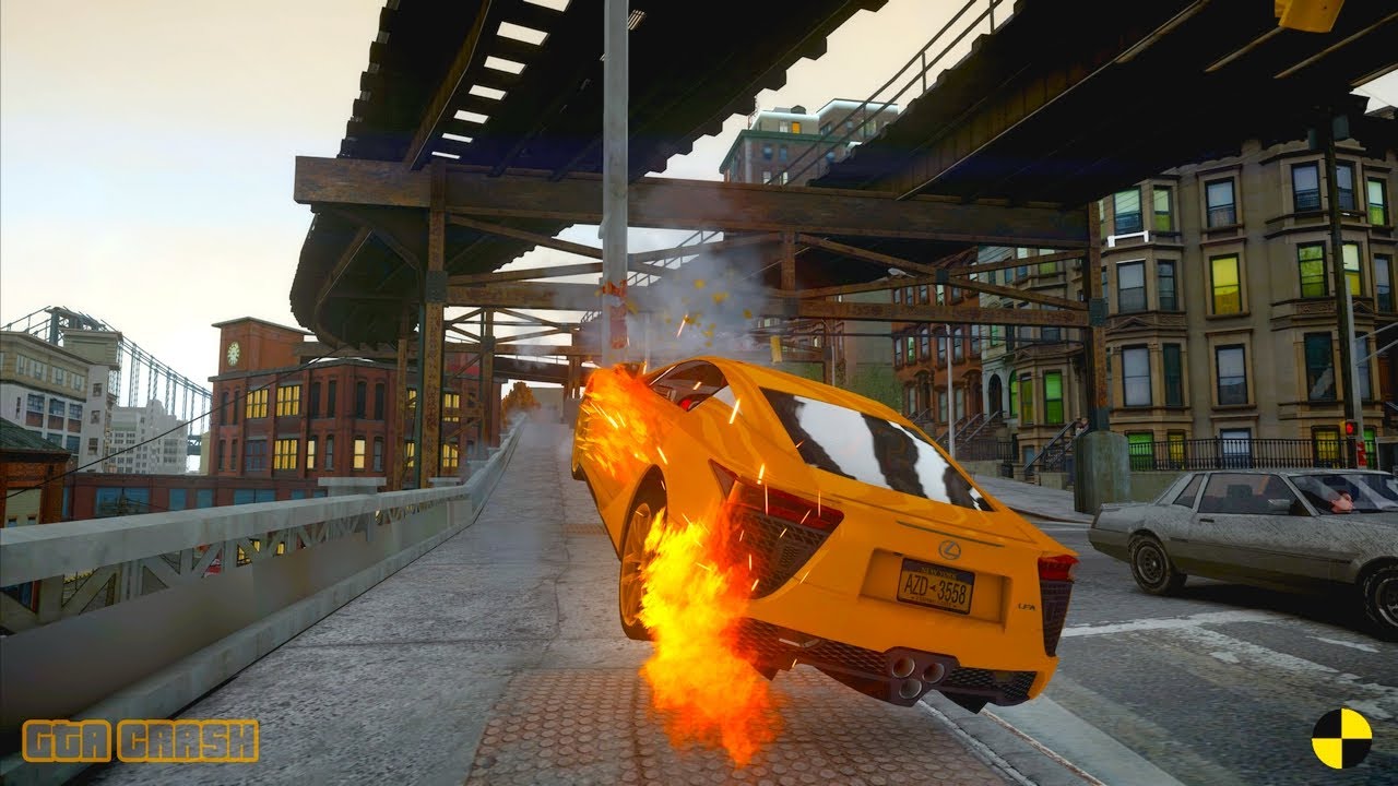 GTA 4 CRASH TESTING REAL CAR 704