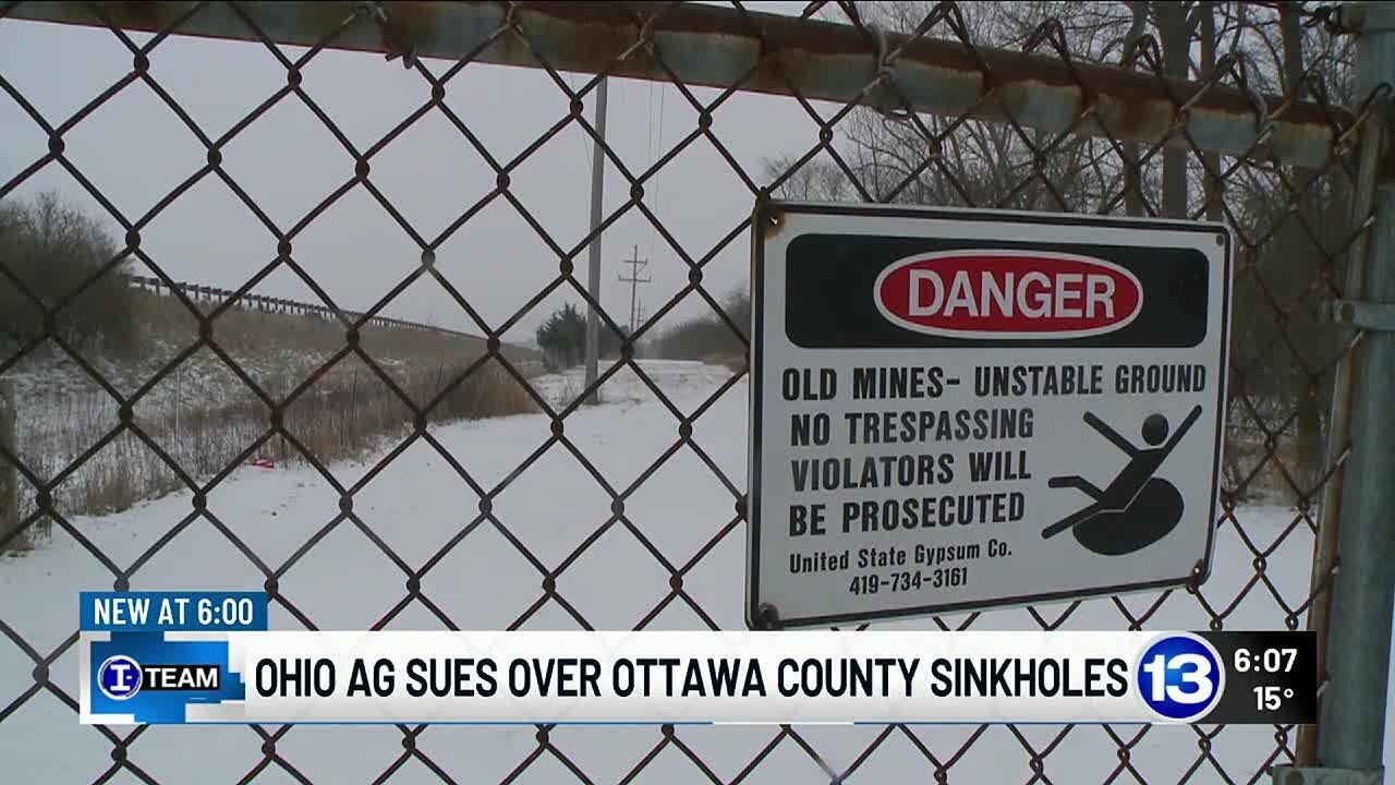 Ohio’s AG suing company over sinkholes under Ottawa County highway