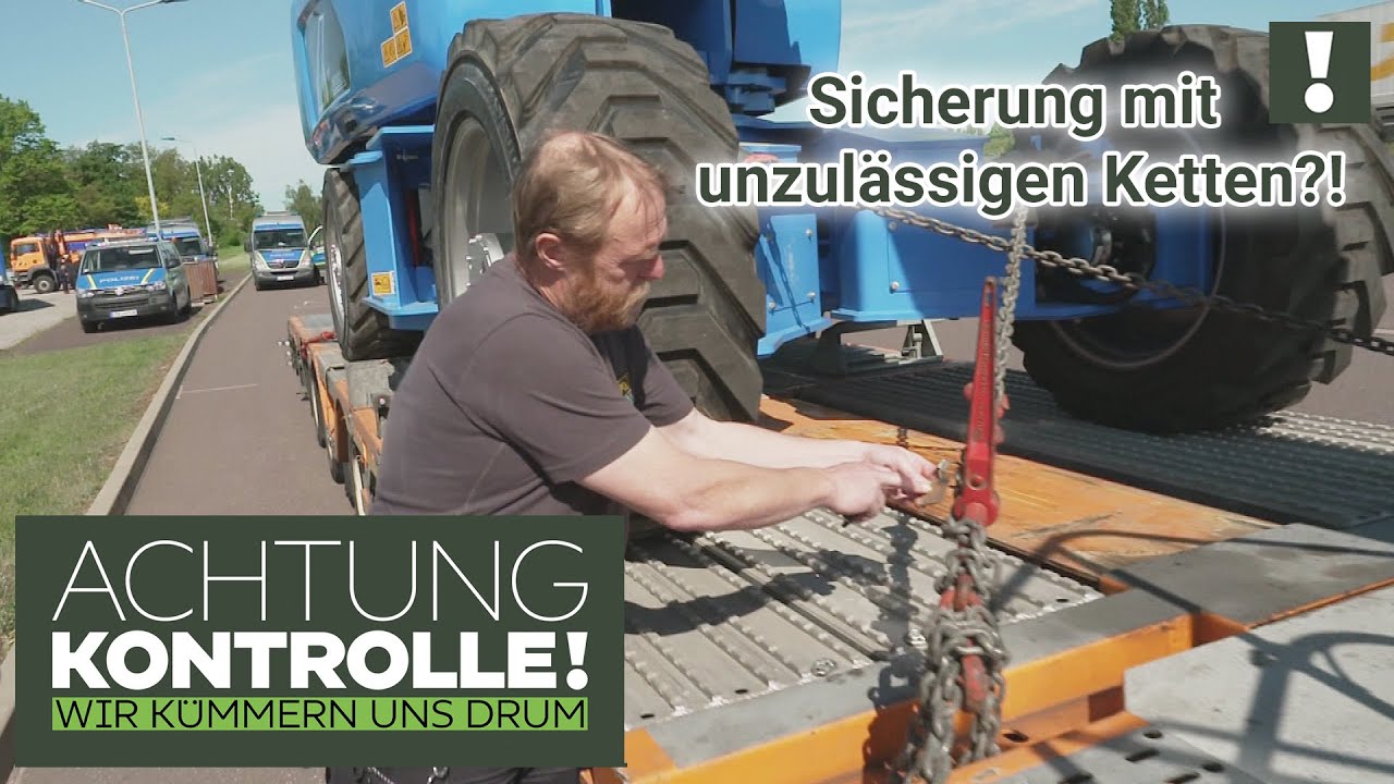 Mehrere TONNEN schlecht gesichert! Ist LKW auch noch zu LANG?! | Achtung Kontrolle