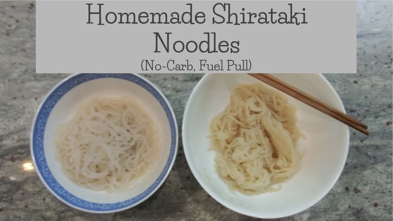 Homemade Shirataki Noodles