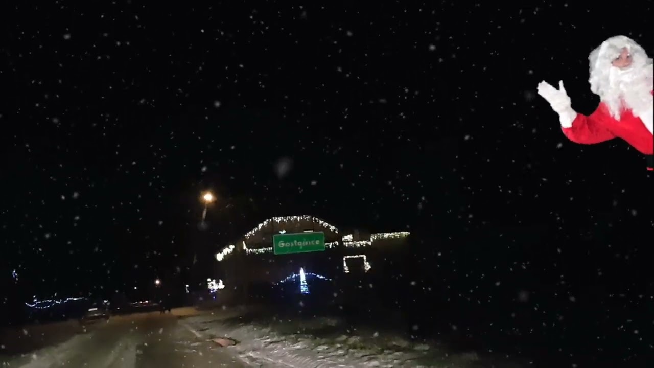Iluminacje Świąteczne Wola Kałkowa gmina Bedlno 6. 01. 2024.