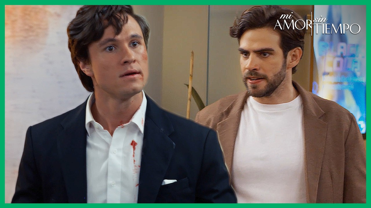 Sebastián enfrenta a Adrián por sus crímenes | Mi amor sin tiempo 2/4 | Capítulo 58