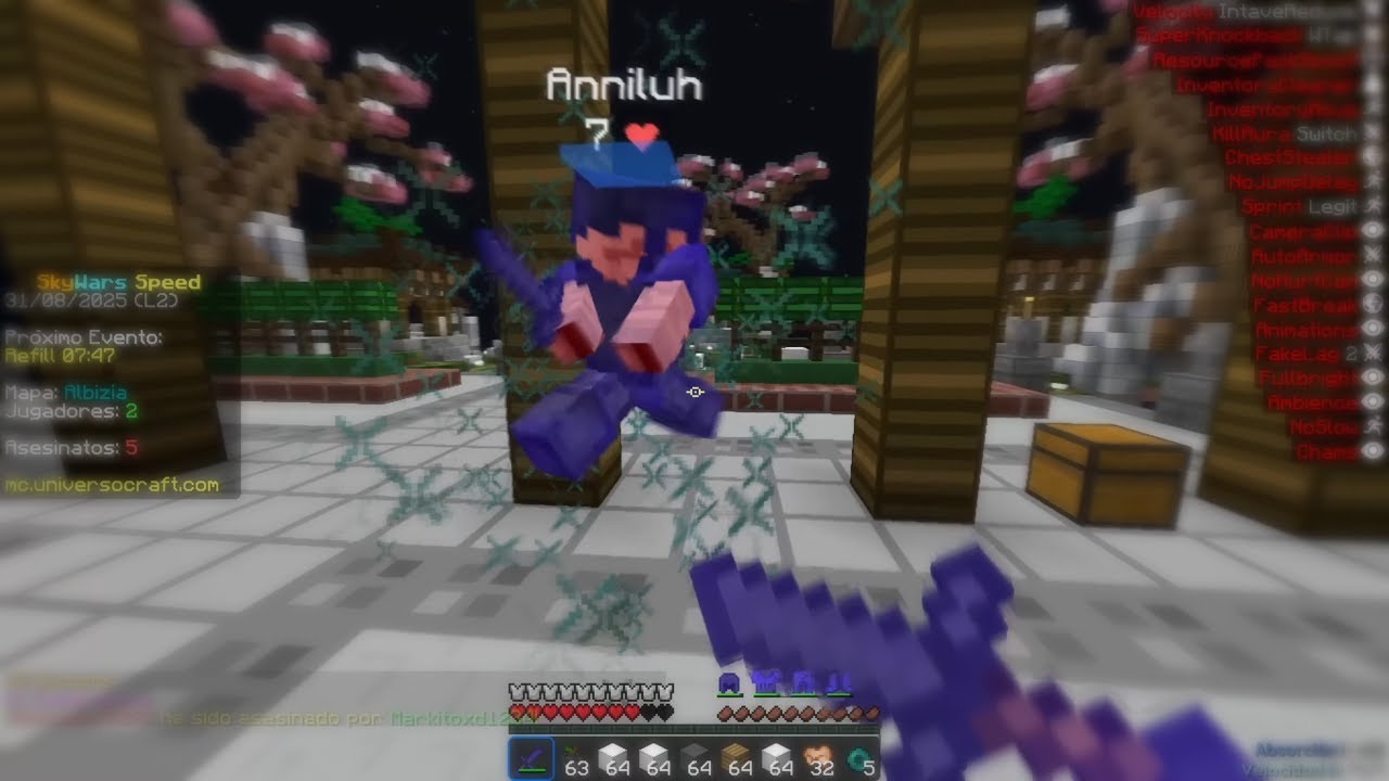 The Best Free Client For UniversoCraft | KillAura, Telly Scaffold, FakeLag | w/LiquidBounce