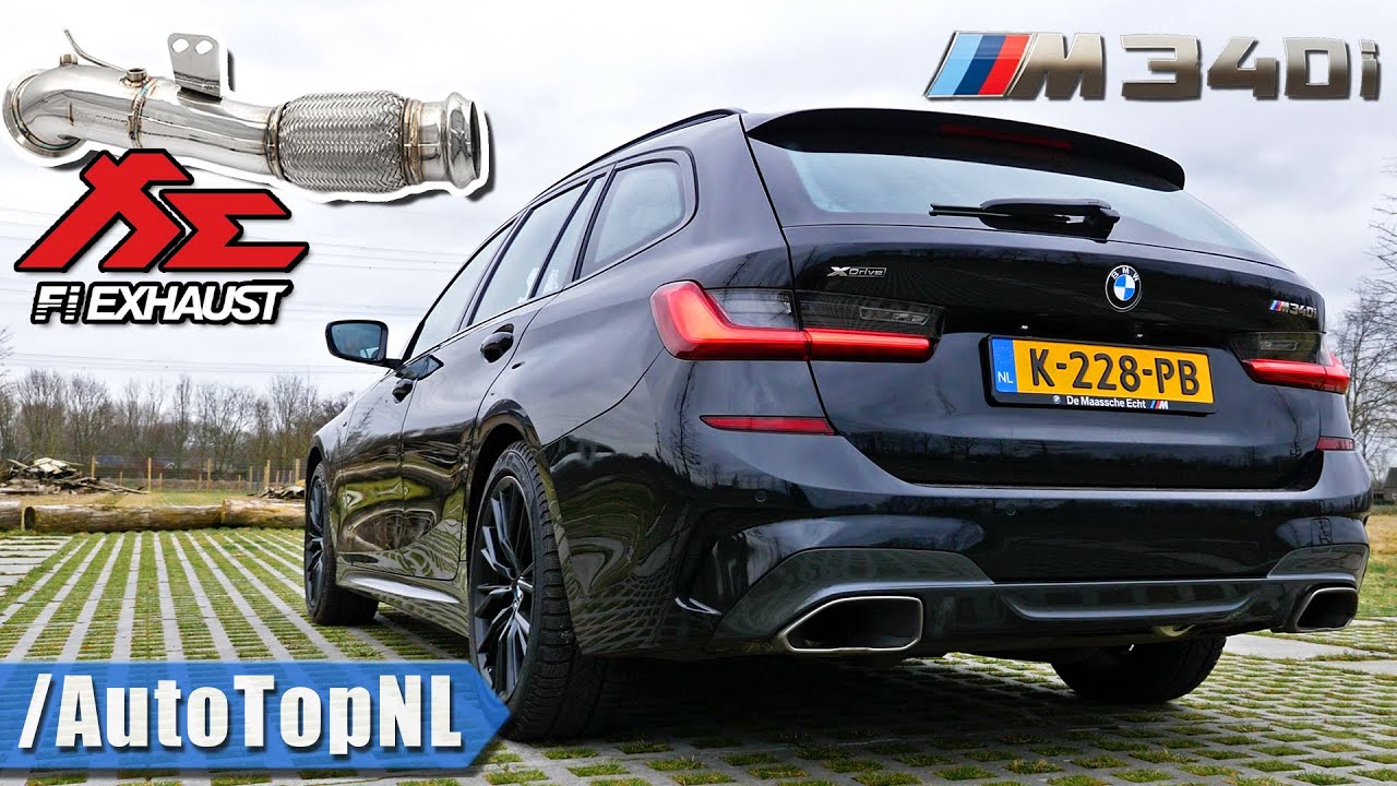 @FiExhaust 200 Cell Downpipe for BMW M340i sounds AWESOME! by AutoTopNL