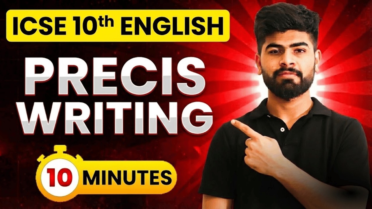 📘 ICSE Precise Writing Format Explained | 8 Marker Question | ICSE Class 10th 2026