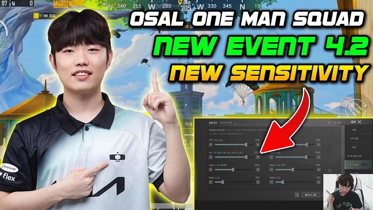 PUBG Mobile Korea : OSAL ONE MAN SQUAD New Event 4.2 New Sensitivity Ep.540