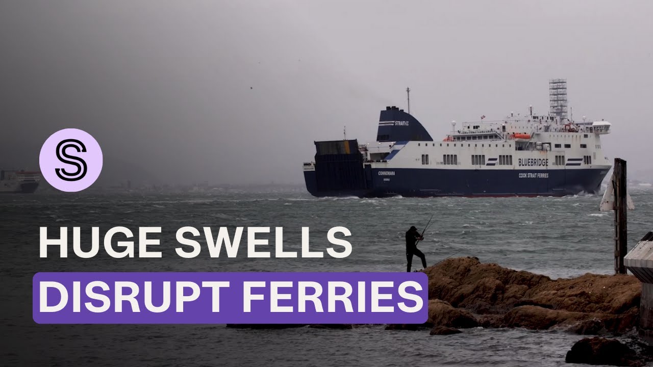 Thousands affected by ferry cancellations as wild winds, huge swells knock Cook Strait | Stuff.co.nz