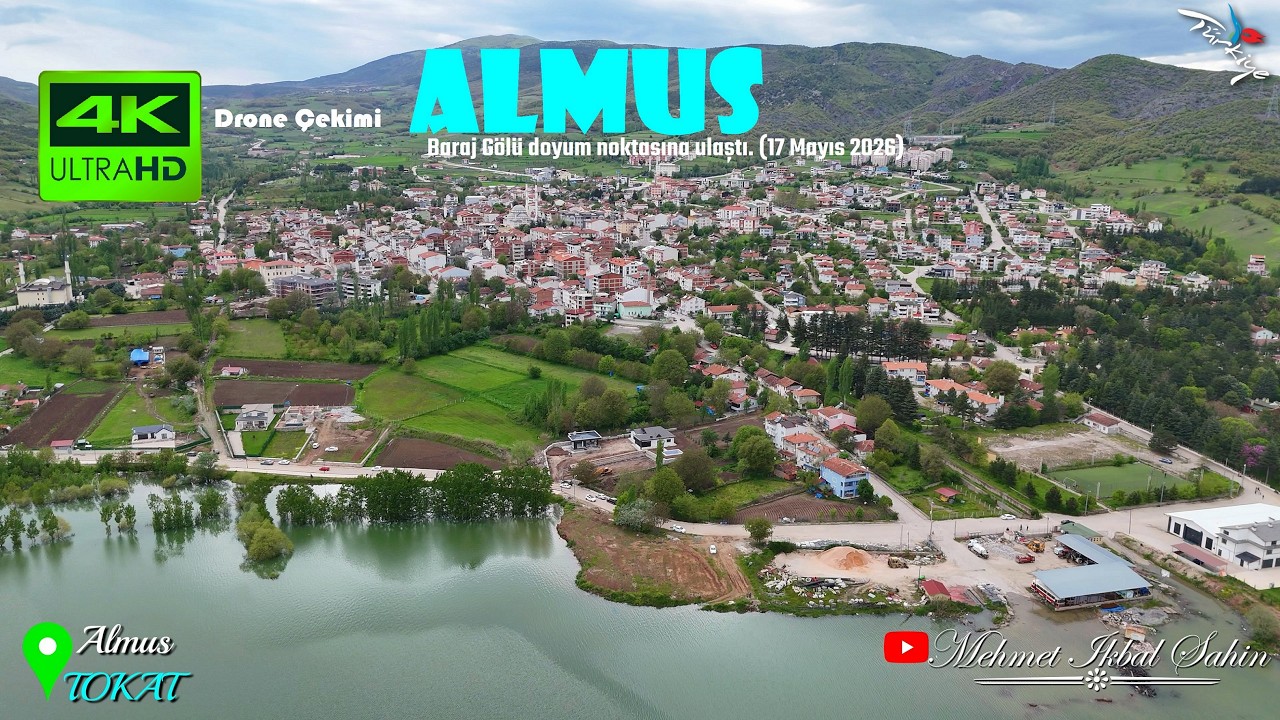 Almus Baraj G&ouml;l&uuml; doyum noktasına ulaştı. Almus / TOKAT - 4K Drone &Ccedil;ekimi / 17.5.26