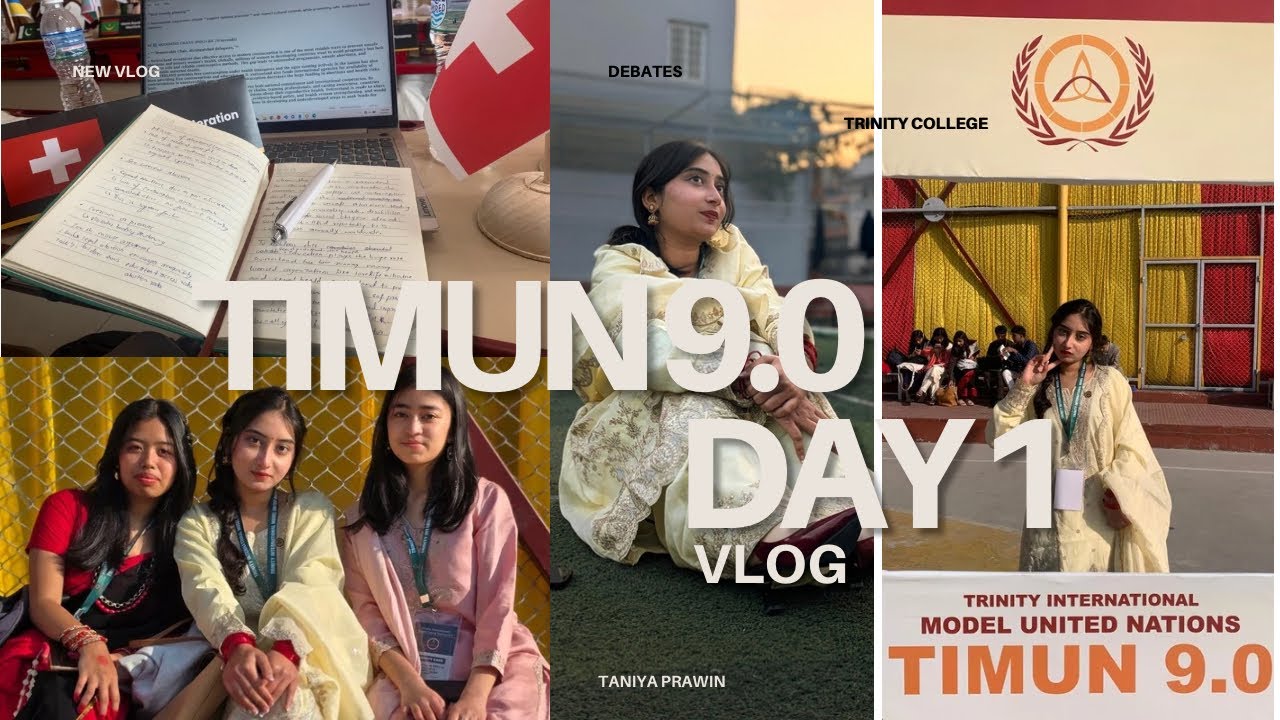 Trinity International Model United Nations 9.0 (TIMUN 9.0) 2026 DAY 1 vlog// MUN in Nepal #trinitian