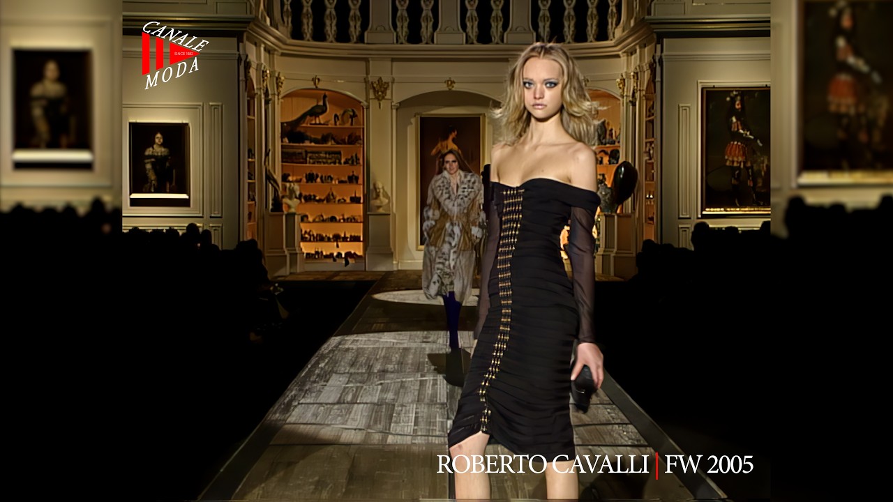 ROBERTO CAVALLI Fall Winter 2005 Milan 4K - Canale Moda