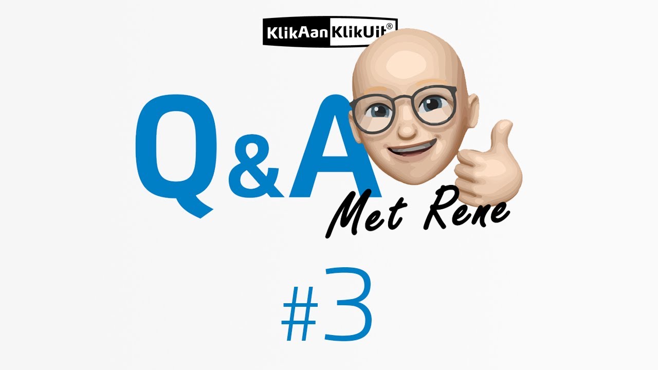 De KlikAanKlikUit ''Q&A met Rene'' #3