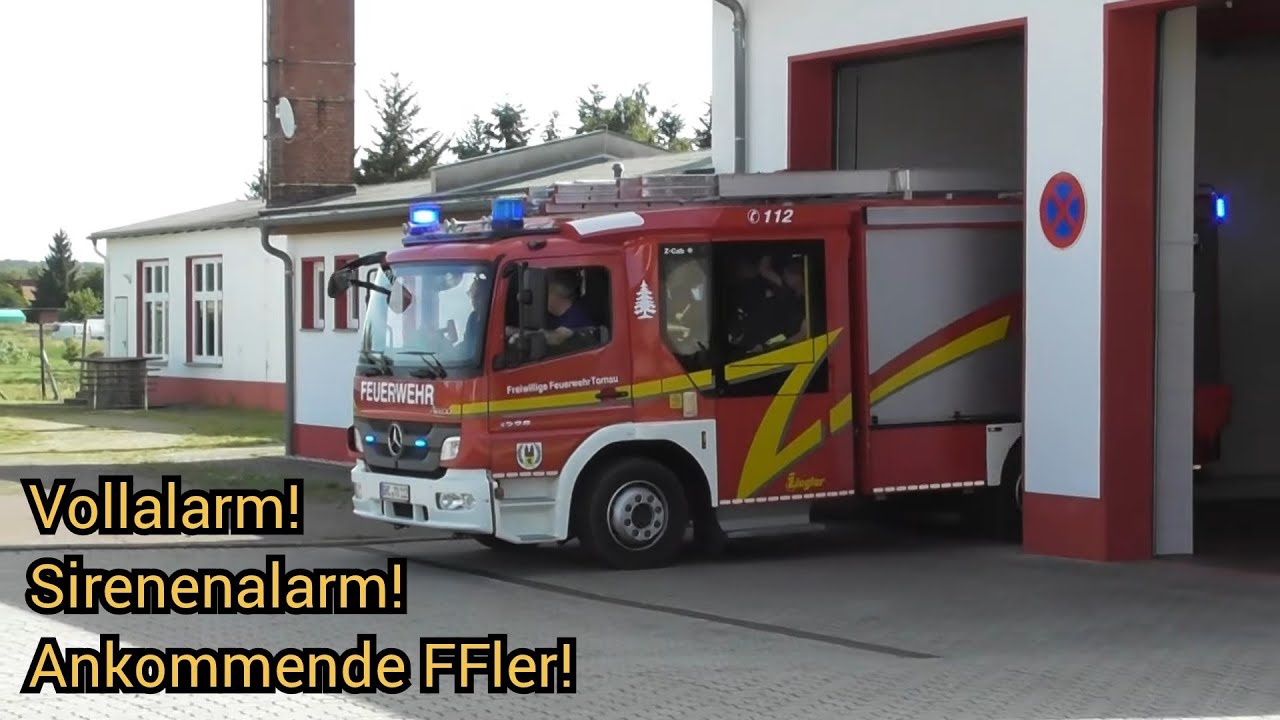 Sirenenalarm + Ankommende FFler! Vollalarm FF Tornau & Schköna zum Brandeinsatz