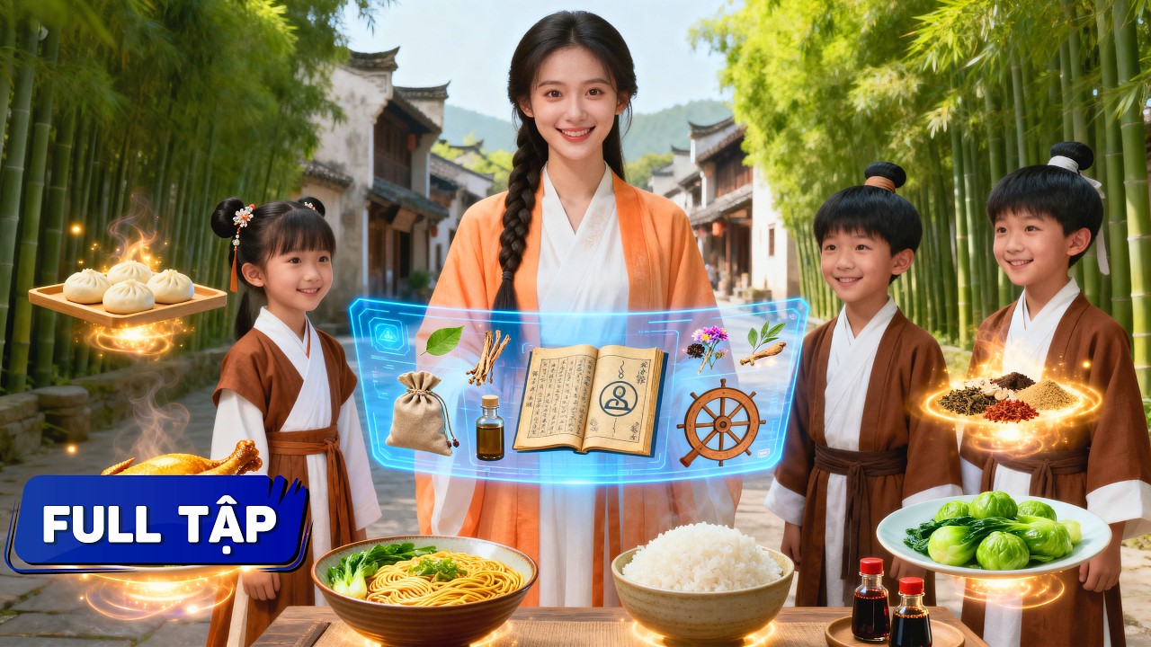 Xuyên không thành mẹ kế bị xem thường, cô gái kích hoạt hệ thống làm giàu kéo cả nhà cùng phát tài
