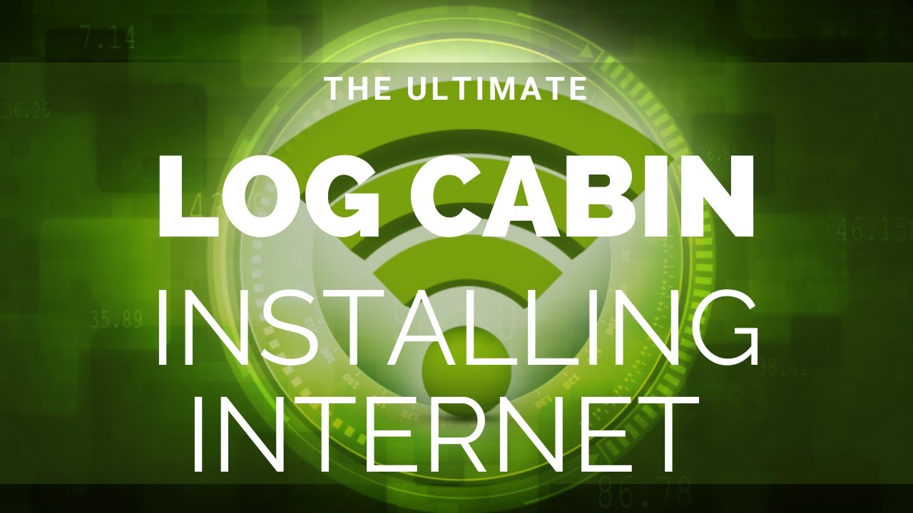 The Ultimate Log Cabin - Internet options in an outbuilding.