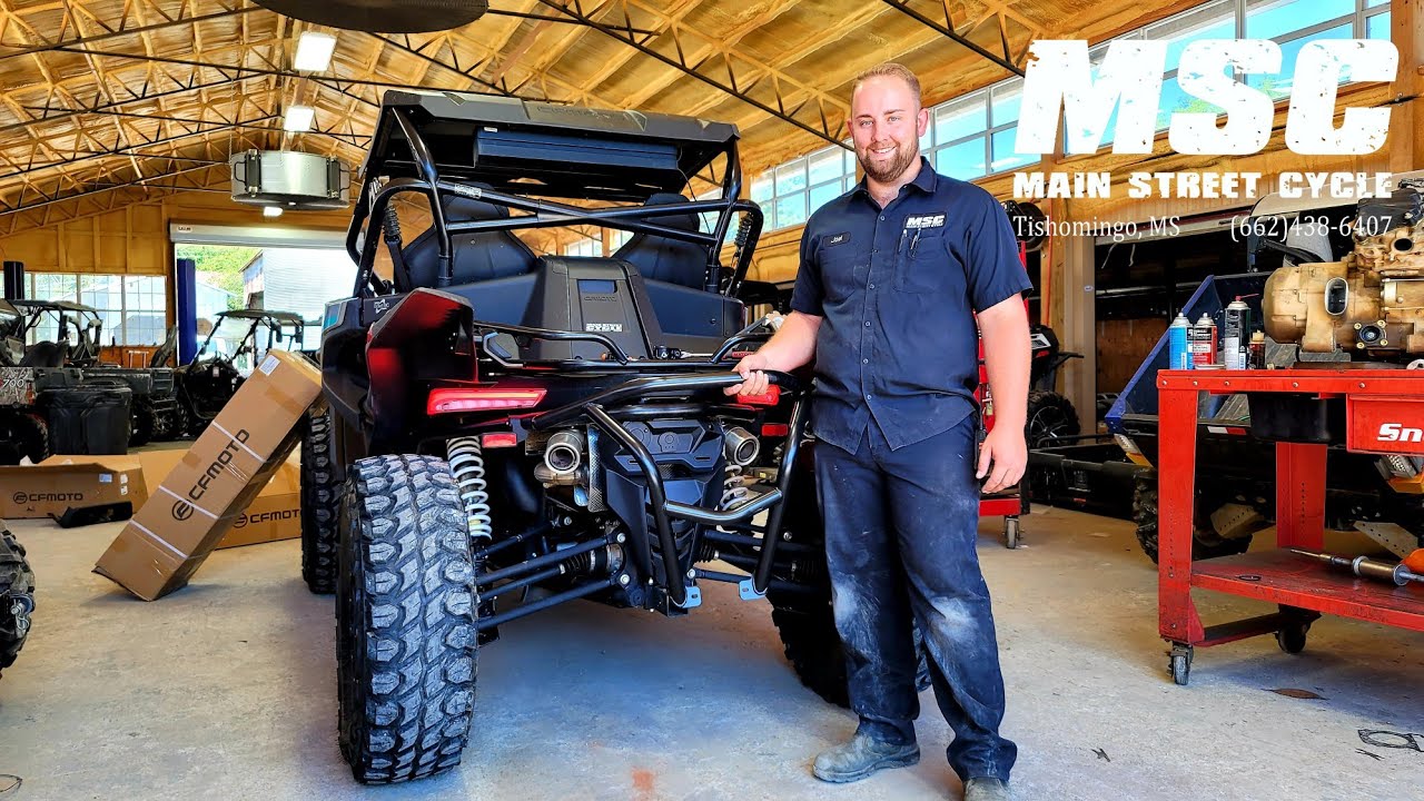 CFMOTO ZFORCE 950 / 1000 Sport Rear Bumper and Rock Sliders / Nerf Bar Install
