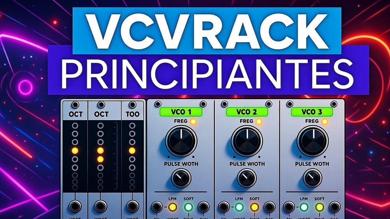 CREA un SINTETIZADOR con 3 Osciladores en VCV RACK 👉Tutorial Español