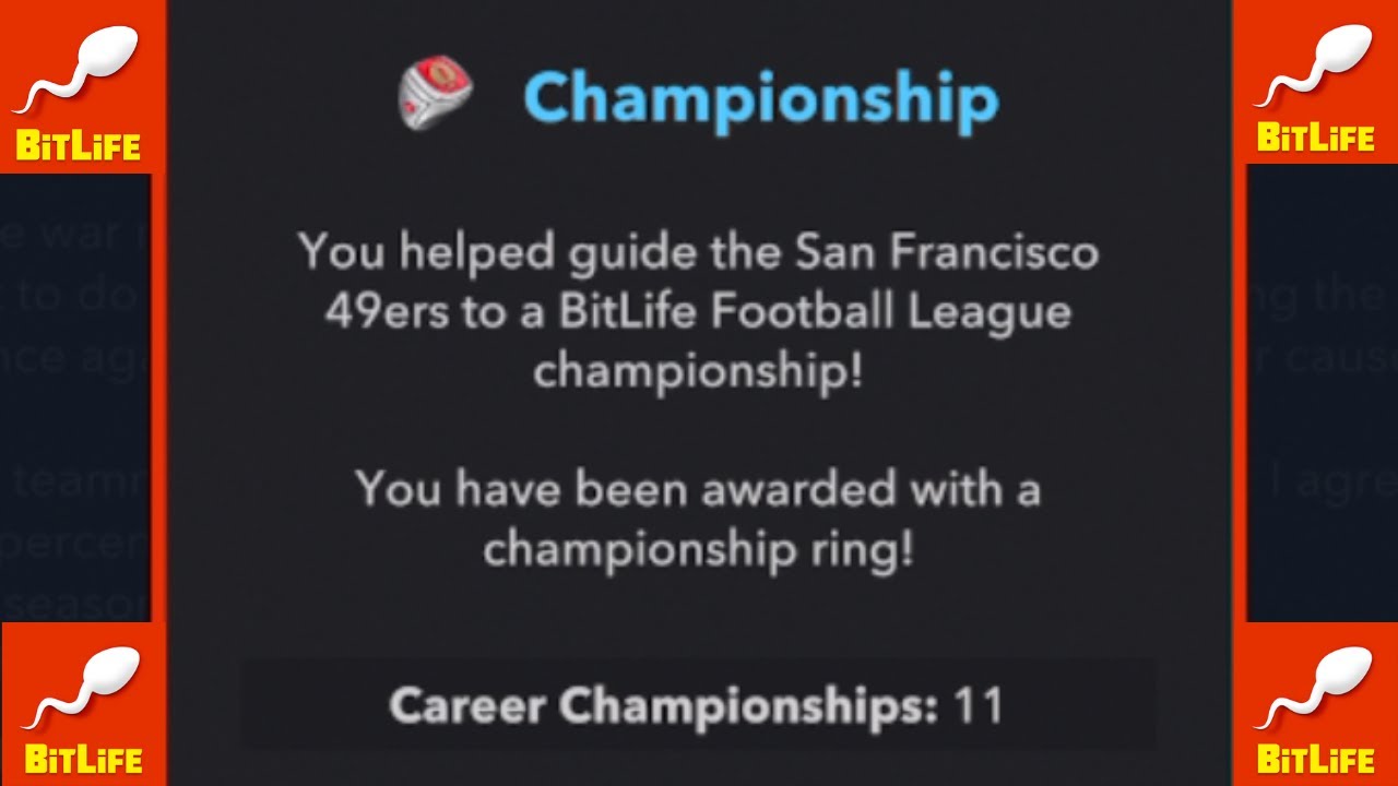 Winning 11 Championship Rings on Bitlife
