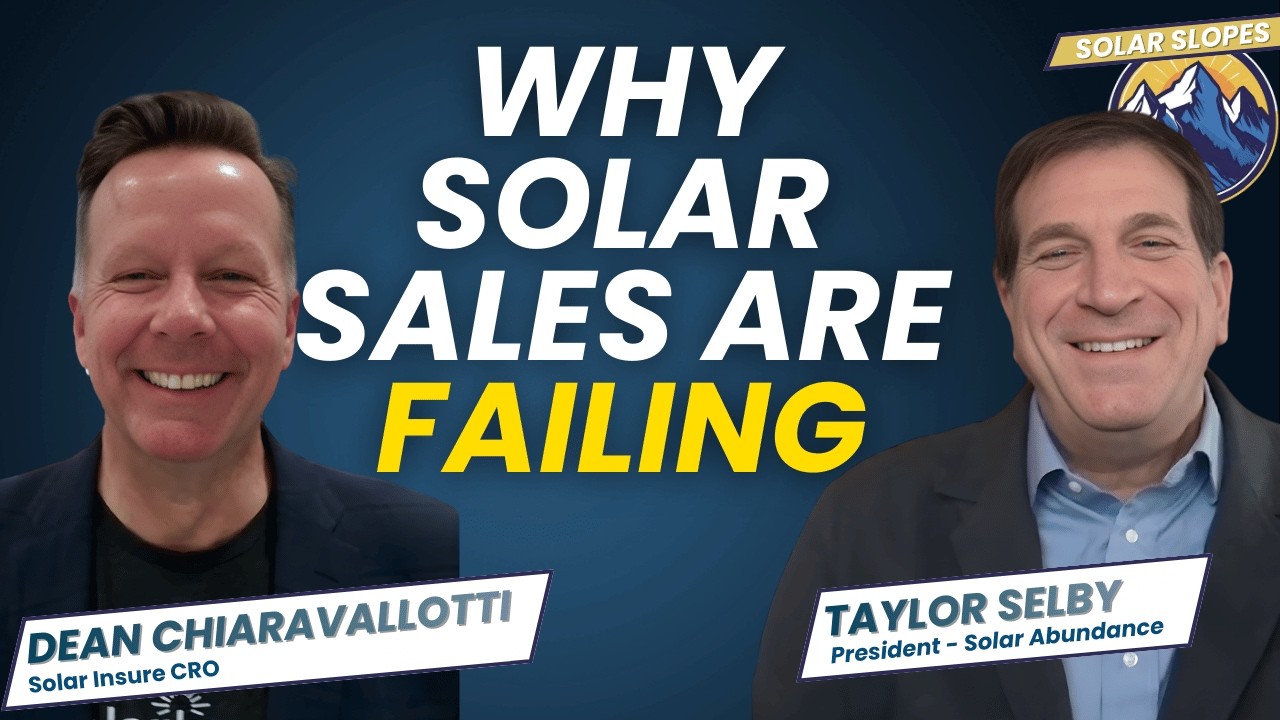 Build Trust In Solar Sales ft Taylor Selby - Solar Slopes 2/20