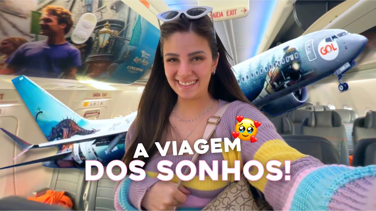 PARTIU ORLANDO NO AVIÃO DO HARRY POTTER • #vlog1
