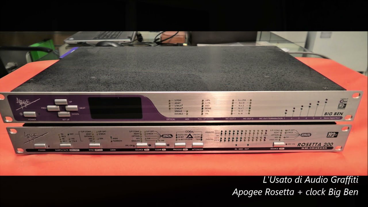 Apogee Rosetta 200 con clock Big Ben
