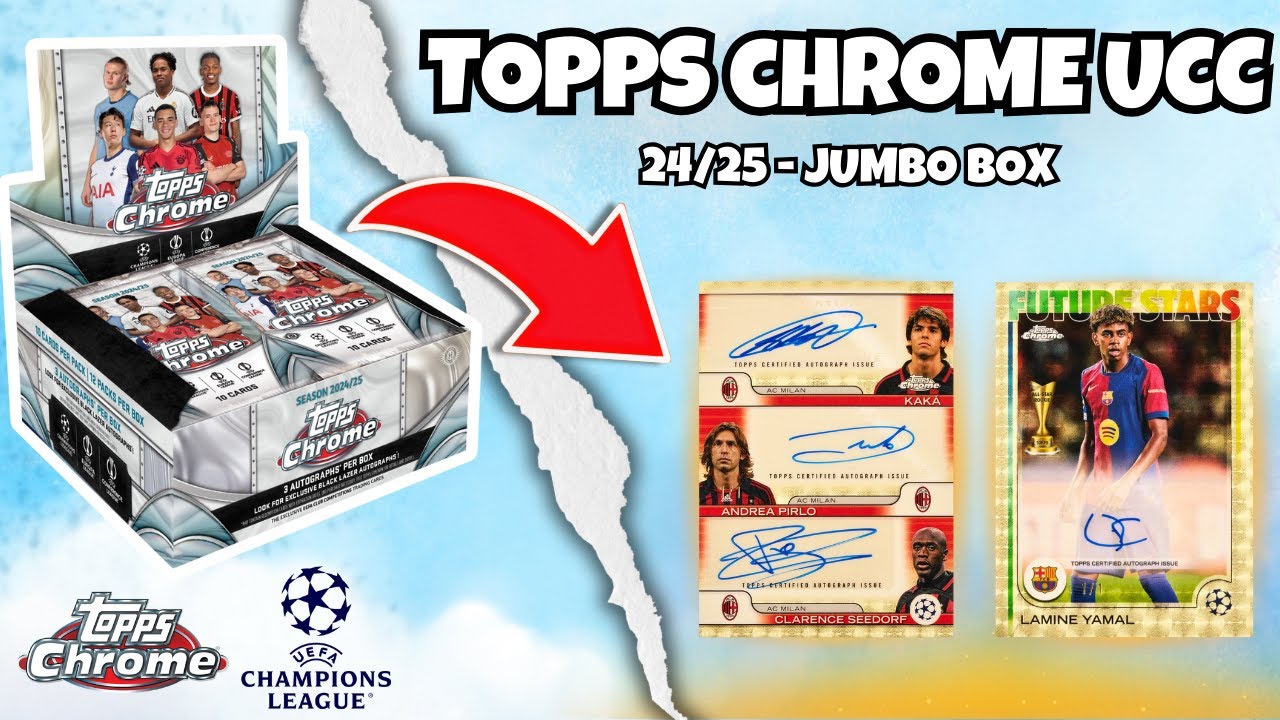 BIG ROOKIE AUTO! 🔥 Unboxing The NEW Topps Chrome UCC 24/25 Jumbo Box | Opening & Review