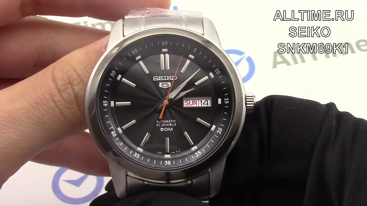 Обзор. Японские наручные часы Seiko SNKM89K1