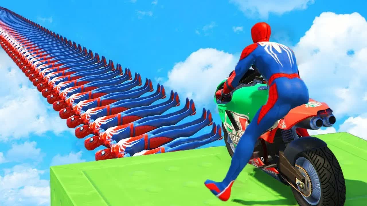 الرجل العنكبوت انقاذ باتمان Spider-Man Rescue batman vs iron man vs venom funny Game GTA 5 superhero