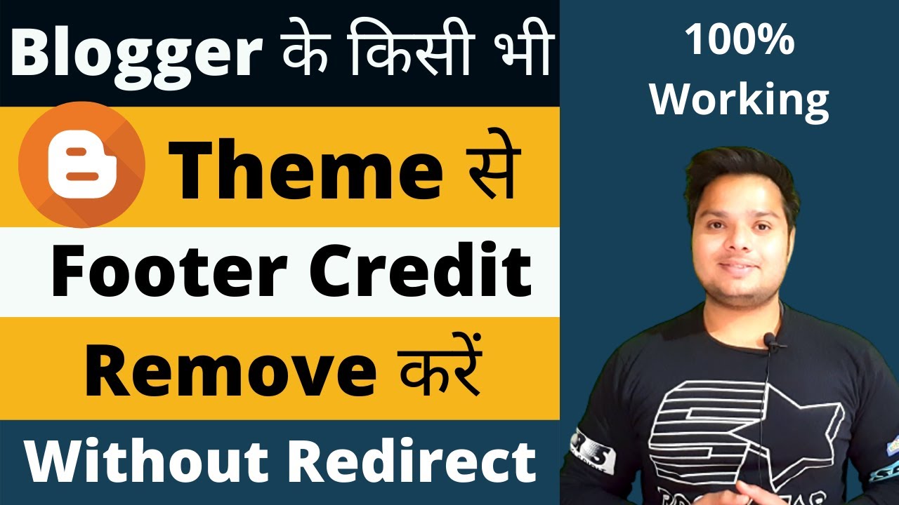 How to Remove Footer Credit Link From Blogger Template