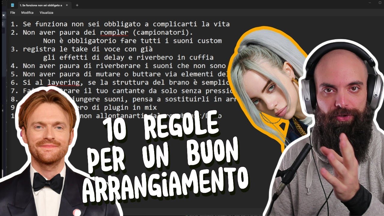 10 Consigli per un arrangiamento MIGLIORE da Finneas (Billie Eilish)