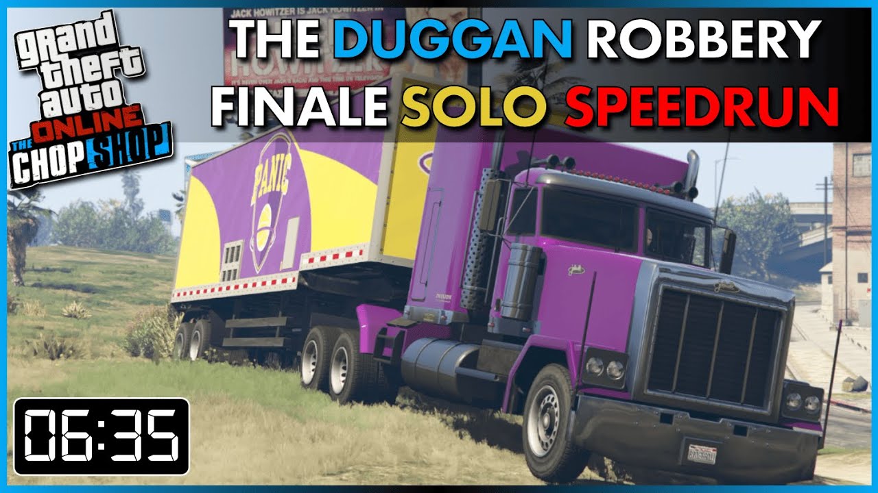 The Duggan Robbery Finale Solo Speedrun ALL Challenges (06:35)
