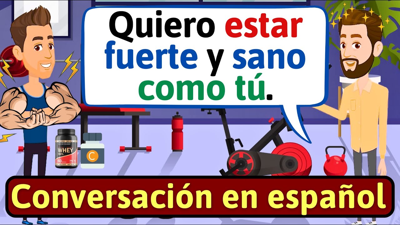 APRENDE ESPAÑOL: En el gimnasio - Conversaciones para aprender español - LEARN SPANISH