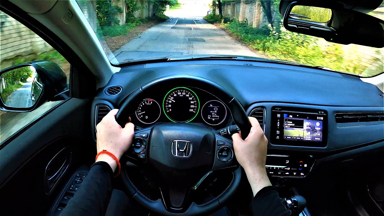 Honda HR-V 1.5 130HP POV test drive. Japan quality! GoPRO driving experience. HONDA H-RV road test.