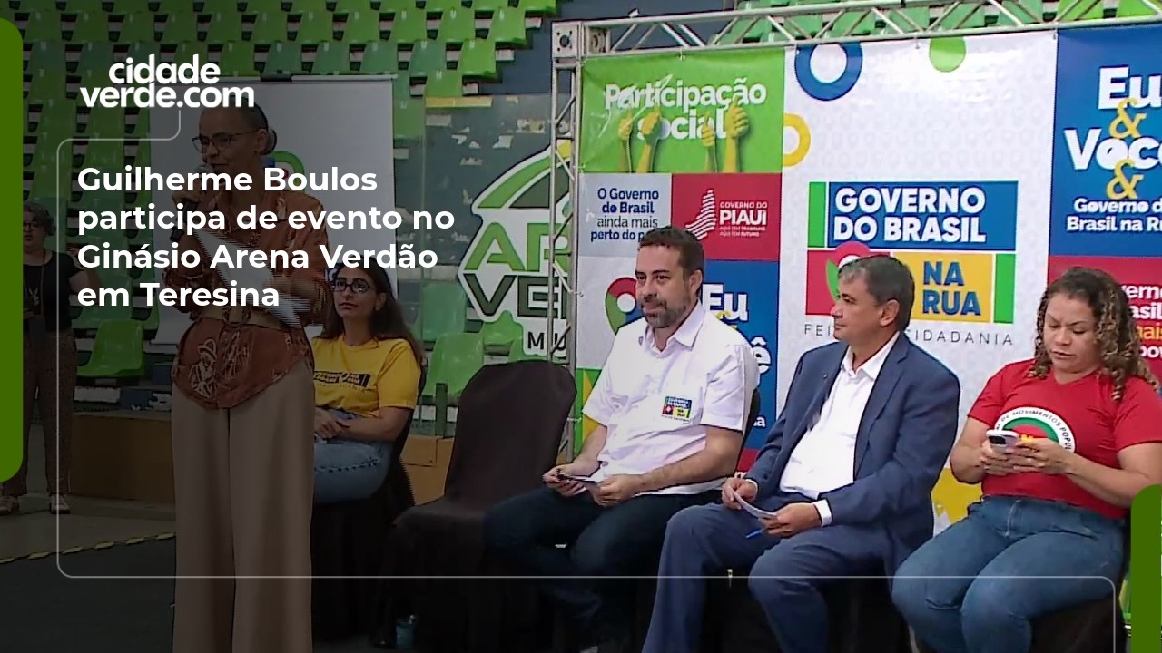 Guilherme Boulos participa de evento no Ginásio Arena Verdão em Teresina