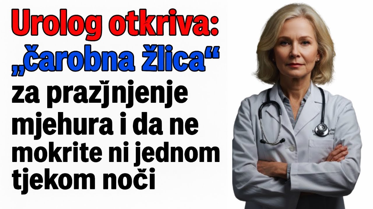 Urolog otkriva: “čarobna žlica” za pražnjenje mjehura i da ne mokrite ni jednom tijekom noći.