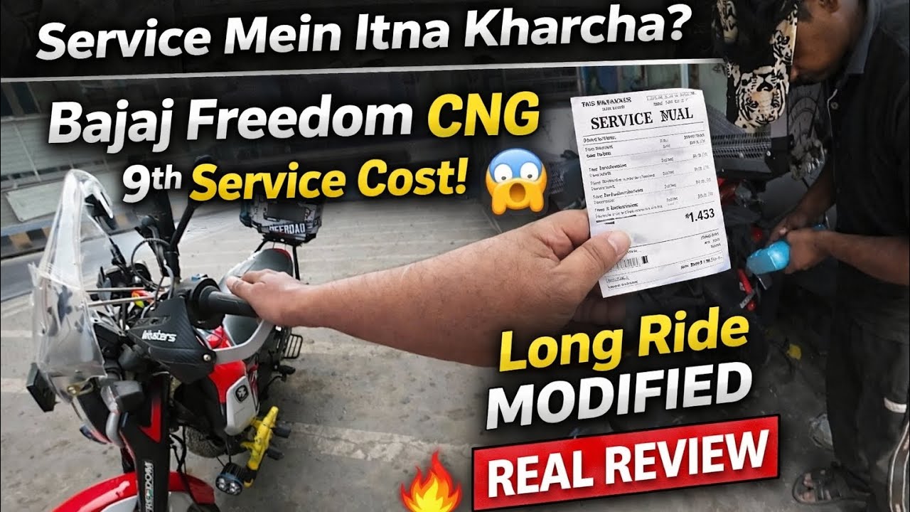 Bajaj Freedom CNG 9th Service Cost 😱 | Long Ride Ke Liye Full Modified Setup | Real Review